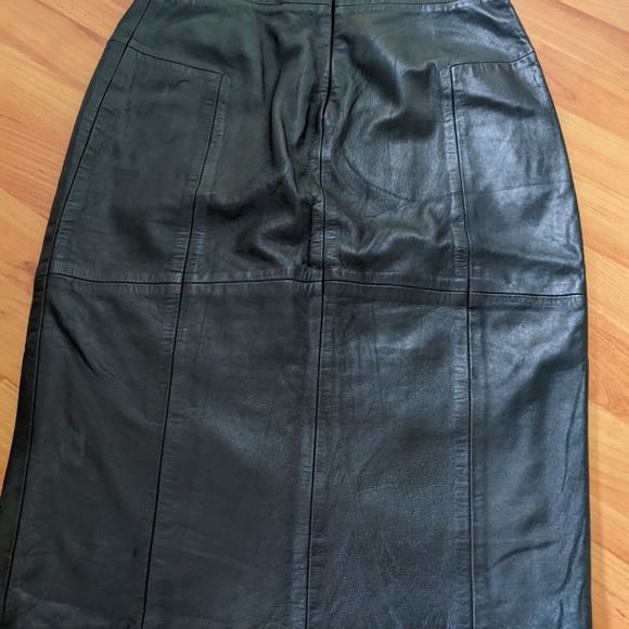 Oasis Leather skirt - Picture 6 of 7